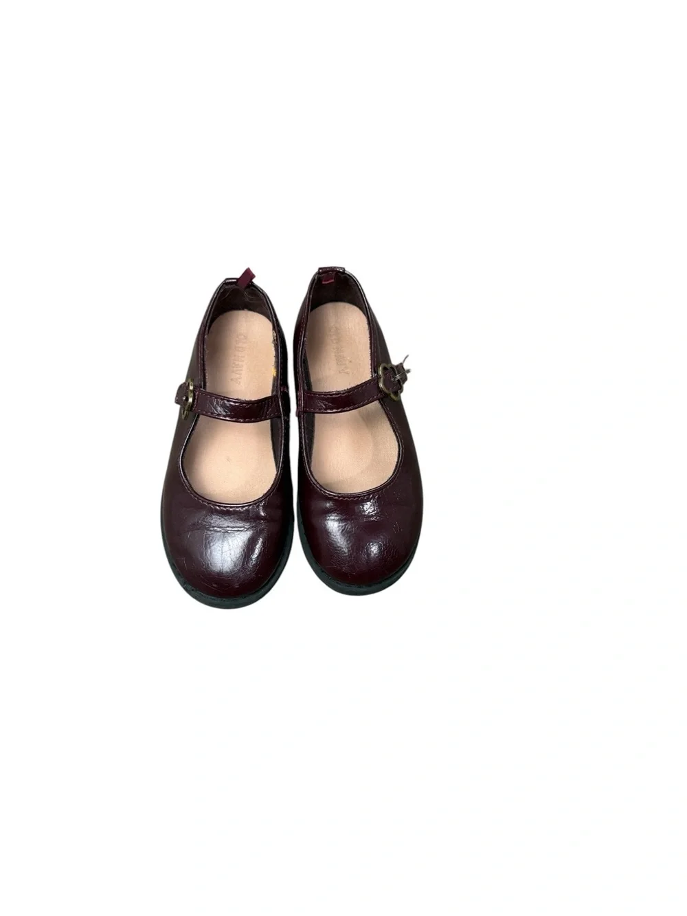 Old Navy Girls Mary Jane Dress Shoes in Burgundy Patent